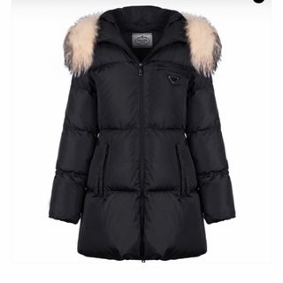 PRADA - PRADA ブラック ダウンジャケット ファー付きの通販 by shopix