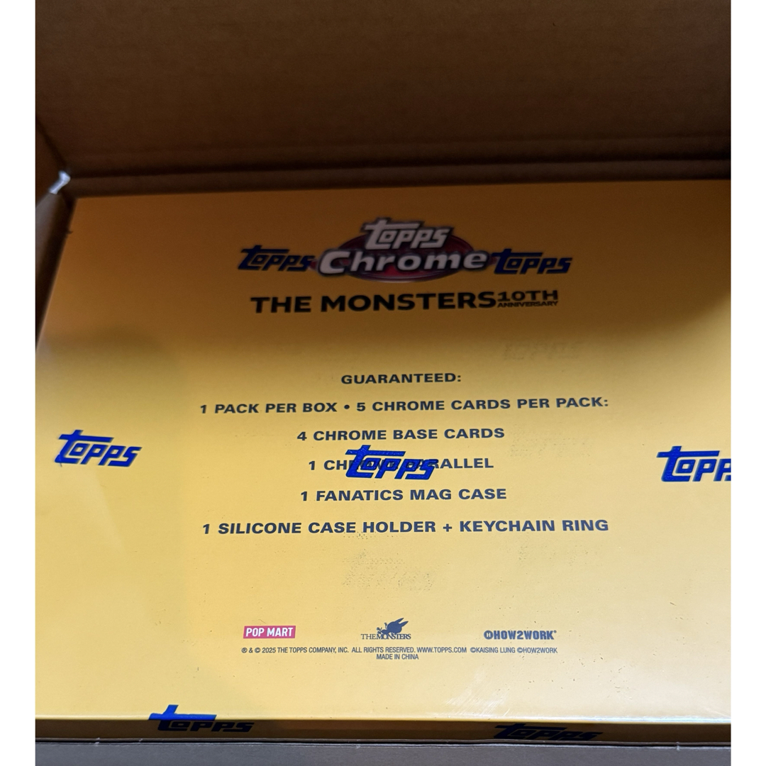 Topps - Topps Chrome 10周年記念ボックス ラブブ 3BOX 新品未開封の