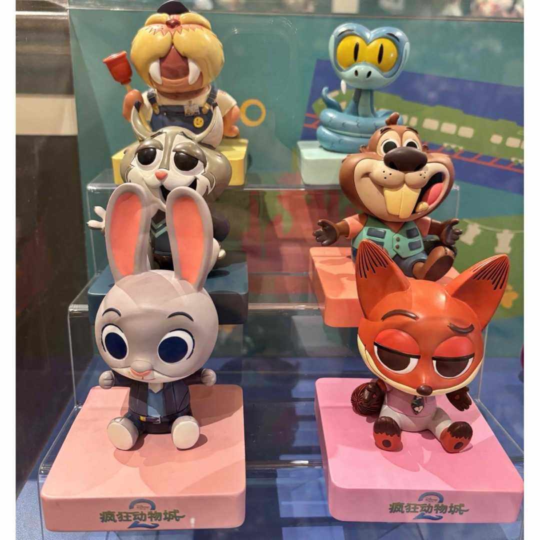 上海ディズニー ズートピア2 陶器 揺れるフィギュア コンプリート