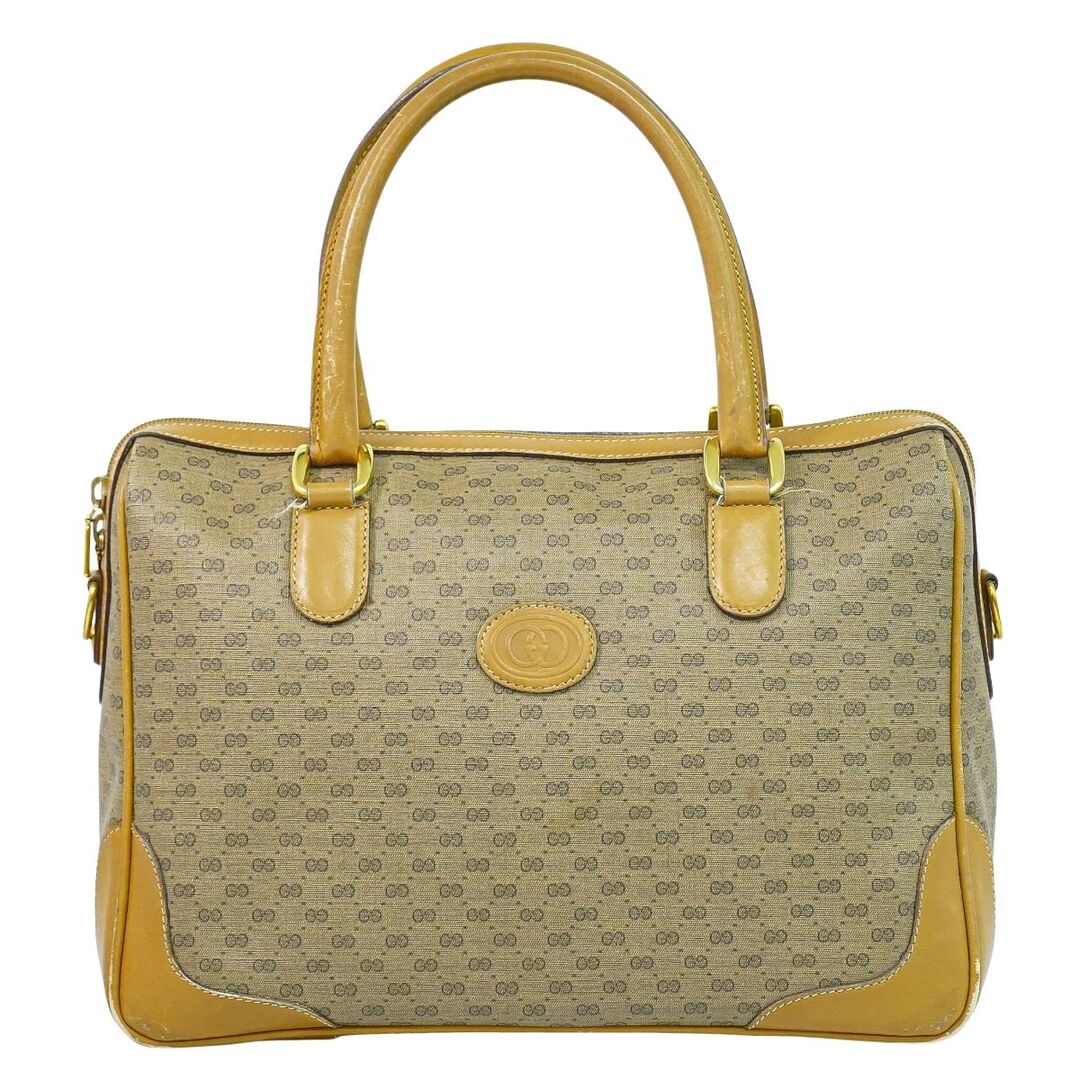 GUCCI - 本物 グッチ GUCCI オールドグッチ マイクロGG ミニ ボストン