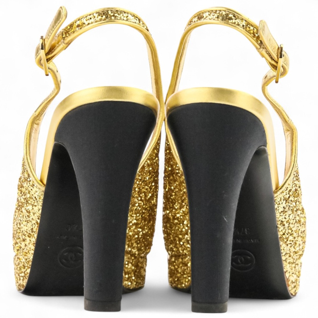 CHANEL - 美品 21A CHANEL シャネル ココマーク グリッター スリング