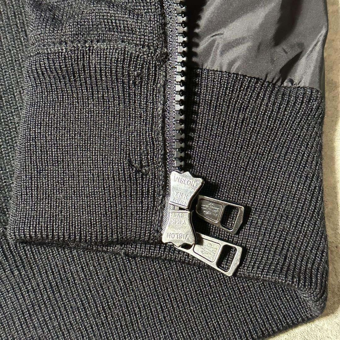 MONCLER - 2017年モデル MONCLER ハイブリッド ニット カーディガン 黒