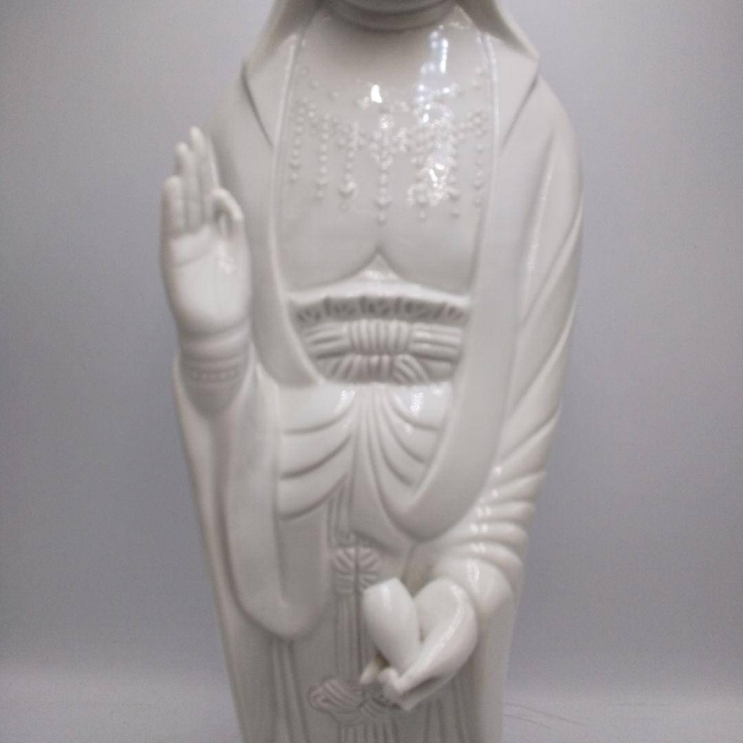 鍋島 - 鍋島大五作 白磁 縁起物 慈母観音像 仏像 置き物 陶器の通販 by