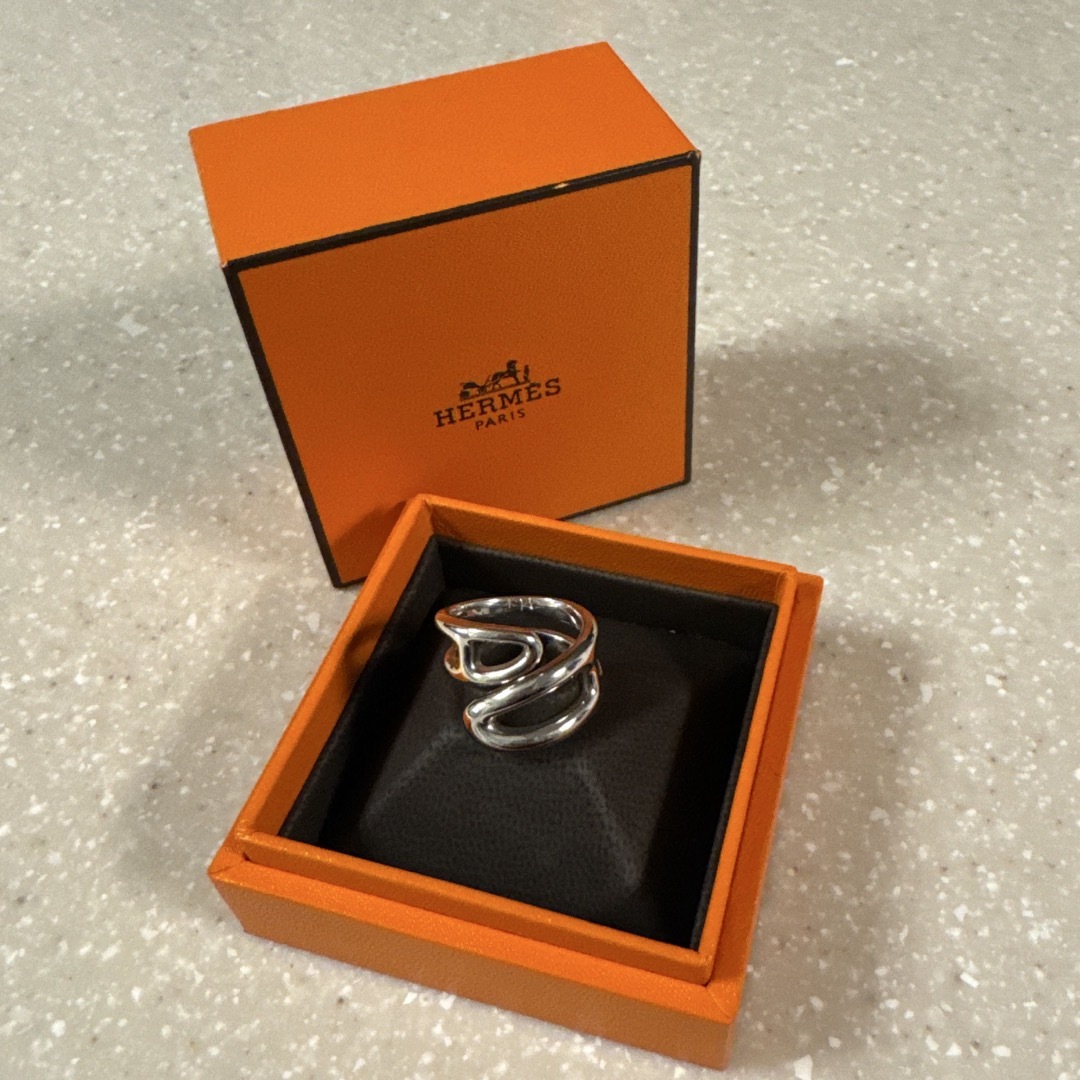 HERMES - エルメス シェーヌダンクル リング パンク ツイストリングの