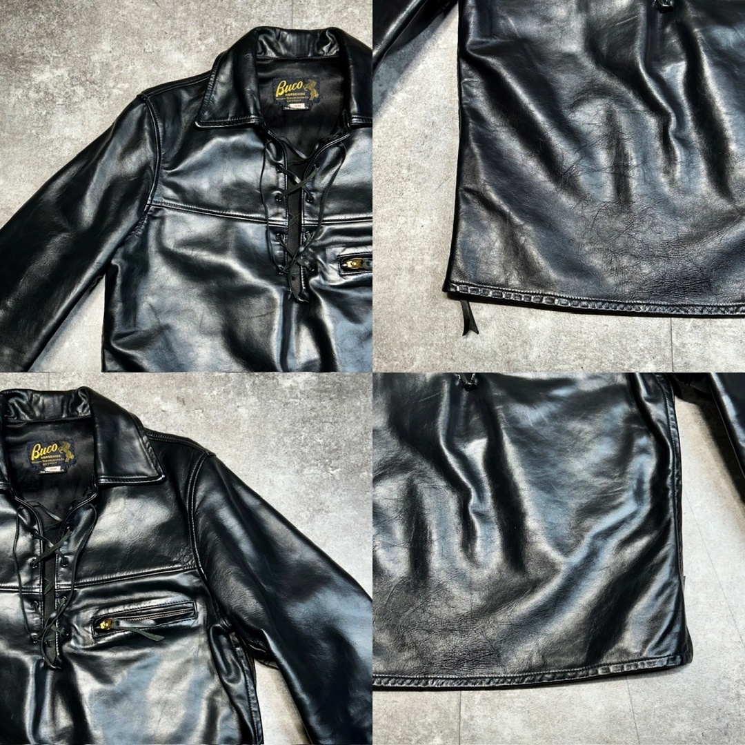 THE REAL McCOY'S - THE REAL McCoy's ブラック レザー ホースハイド