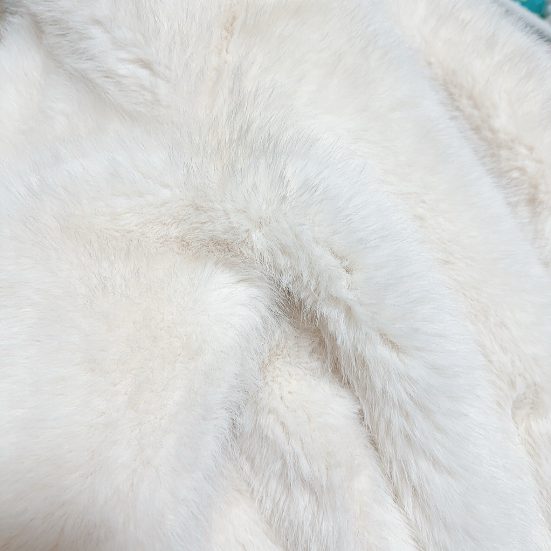 ZARA - ZARA フェイクファージャケット ZW COLLECTION ホワイト 白Lの