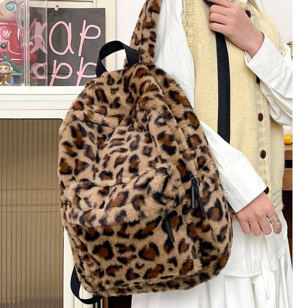 00s GLAD NEWS レオパード ファー バックパック 猫耳 平成ギャル 00s