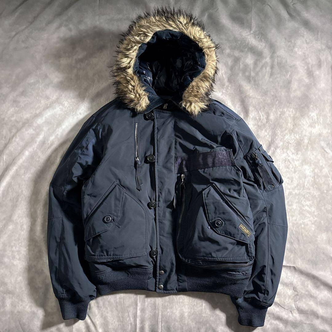 Y2K ラルフローレン ショート丈 ダウンジャケット ブラック 9号