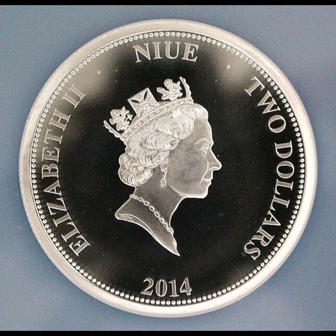 ngc - ngc 2014 ニウエ $2 パナマ運河記念日 PL69 全世界500枚 銀貨の