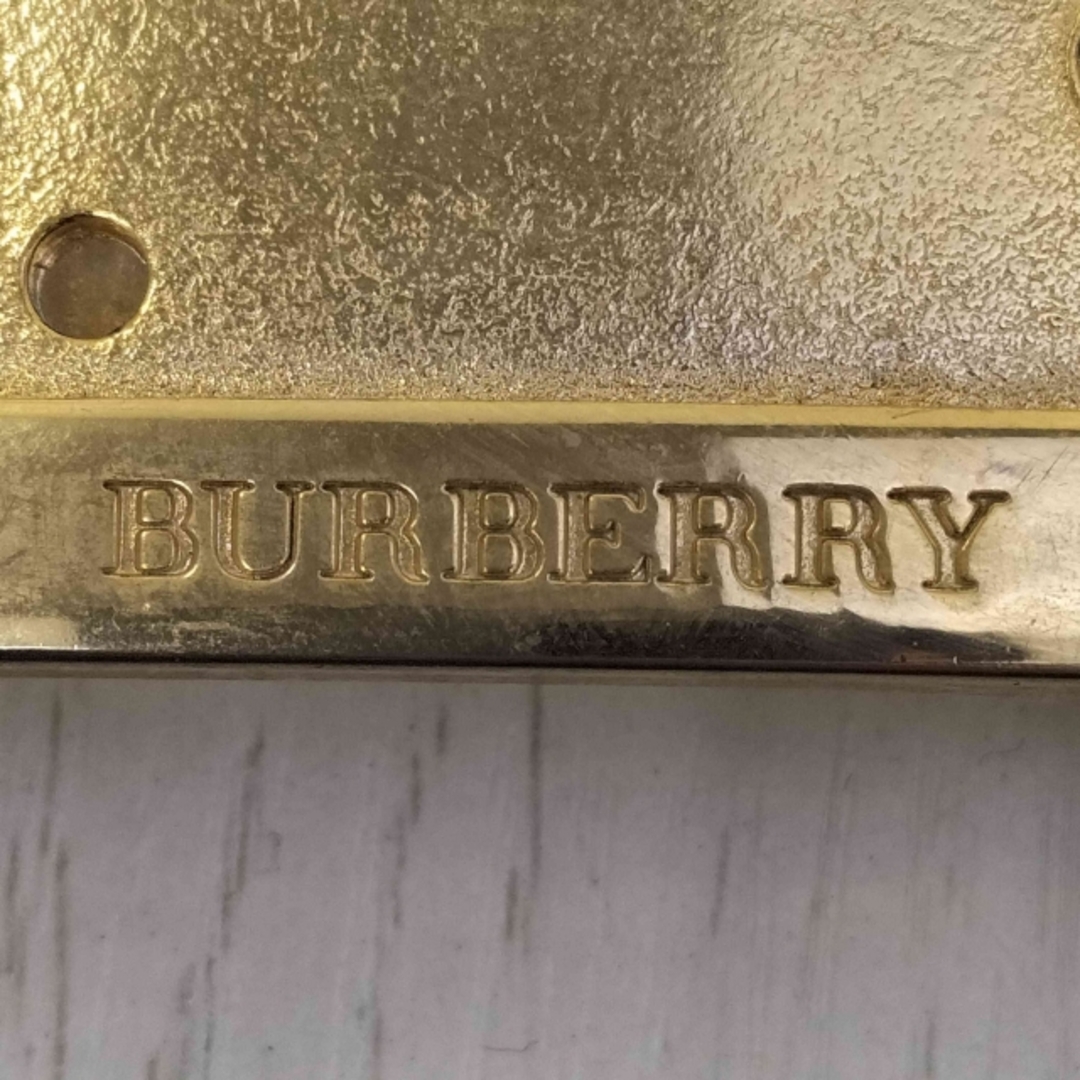 BURBERRY - BURBERRY(バーバリー) ゴールドバックル レザーベルト