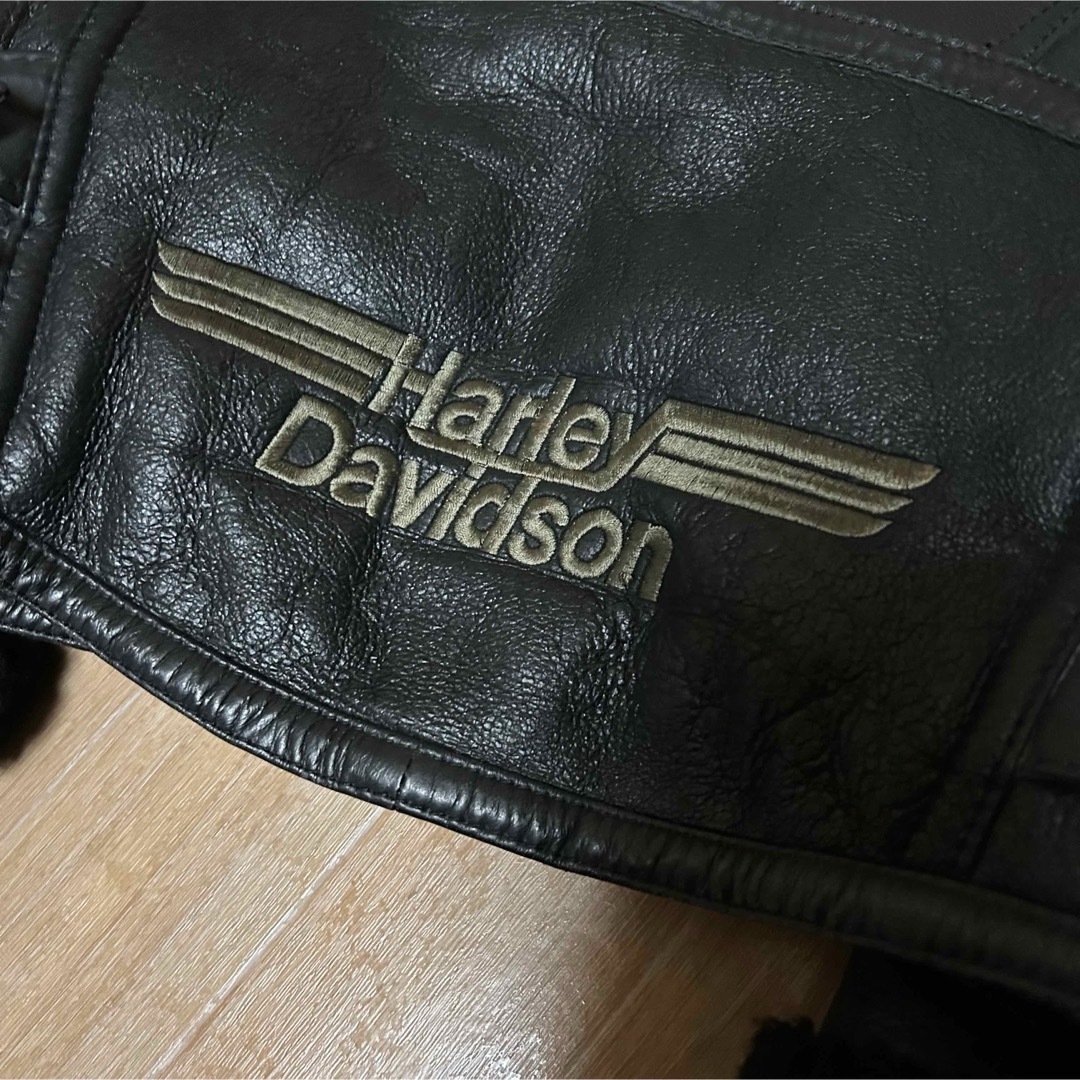 Harley Davidson - 希少 HARLEY-DAVIDSON ムートン レザージャケット b