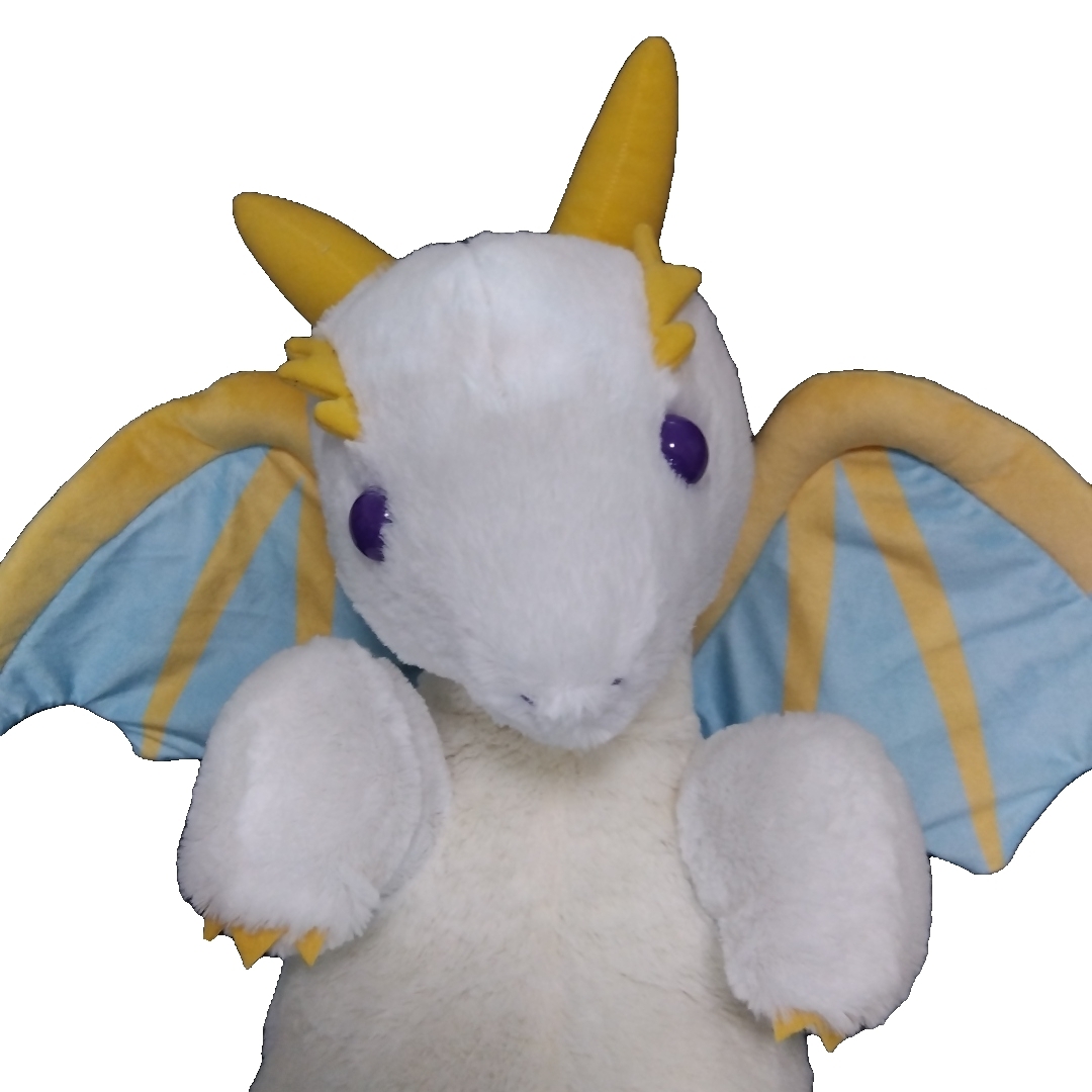 AMUSE ドラゴンのひゅルルン ウルトラBIG 白竜 ぬいぐるみの通販 by