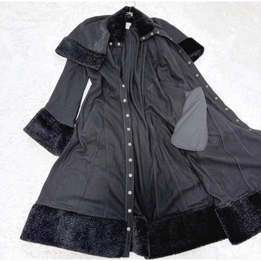 OZZON - ozz on ケープ付きロングコート 黒の通販 by Momo's shop