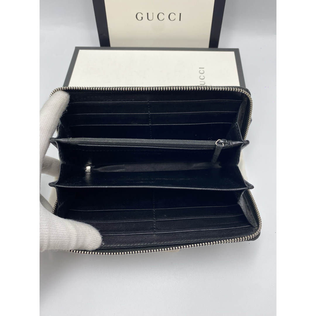 美品】GUCCI ミストラル マイクロシマ GG シマ レザー 長財布