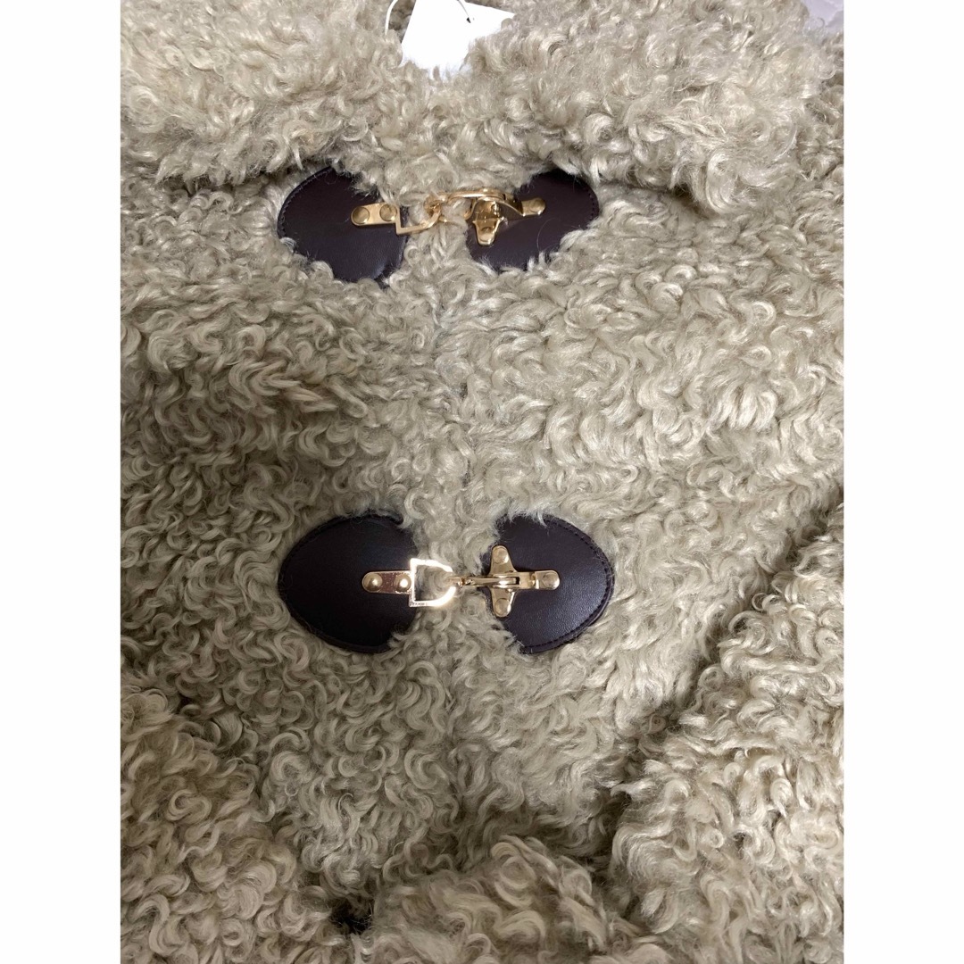 ZARA - ZARA トグルボタンフェイクファージャケット Lの通販 by