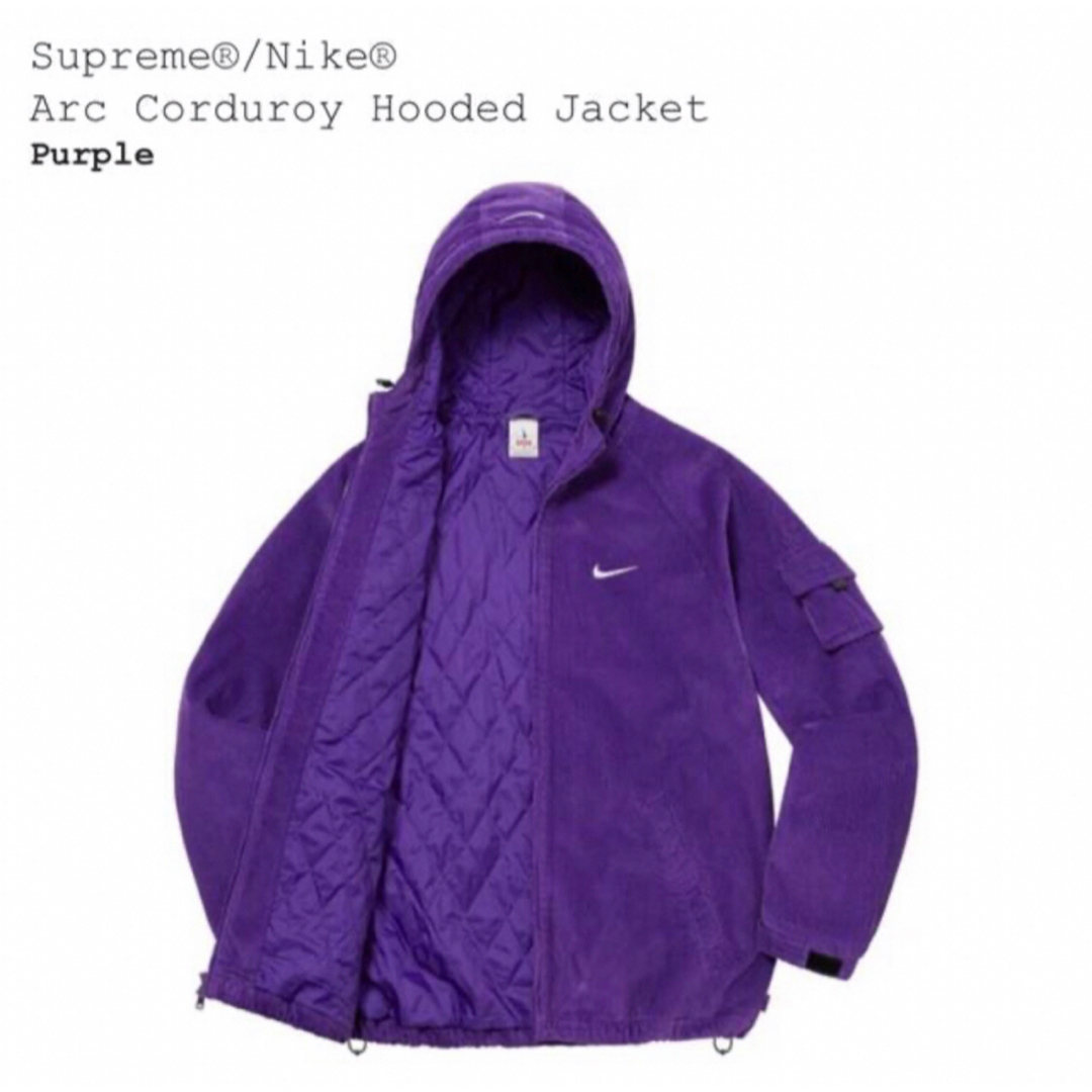 Supreme - 【紫XL】Supreme / Nike Arc Corduroy Hooded の通販 by