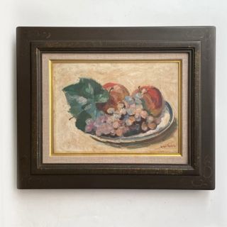 画家 加藤静児 静物 油彩画 油絵 額入 果物 フルーツの通販 by 2/22