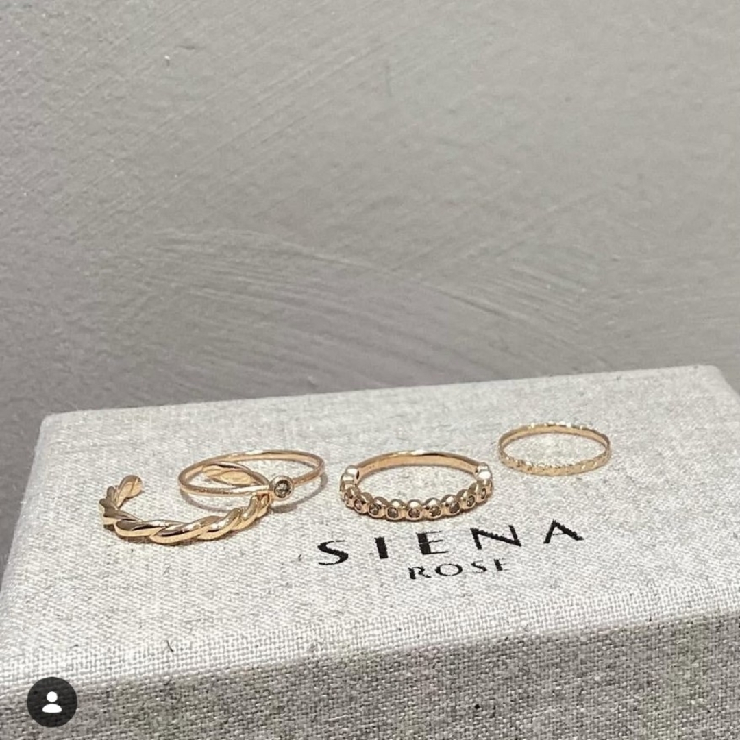 SIENA ROSE - 新品 シエナロゼ ecru エタニティリング 9号 ダイヤ k10