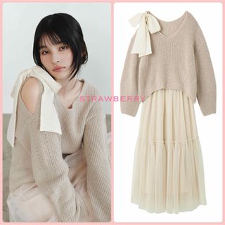 FRAY I.D - FRAYI.D フレイアイディー リボンニットプル＆チュール