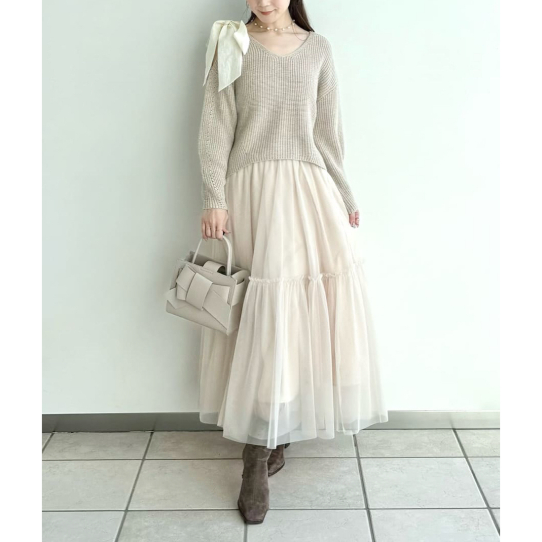 FRAY I.D - FRAYI.D フレイアイディー リボンニットプル＆チュール