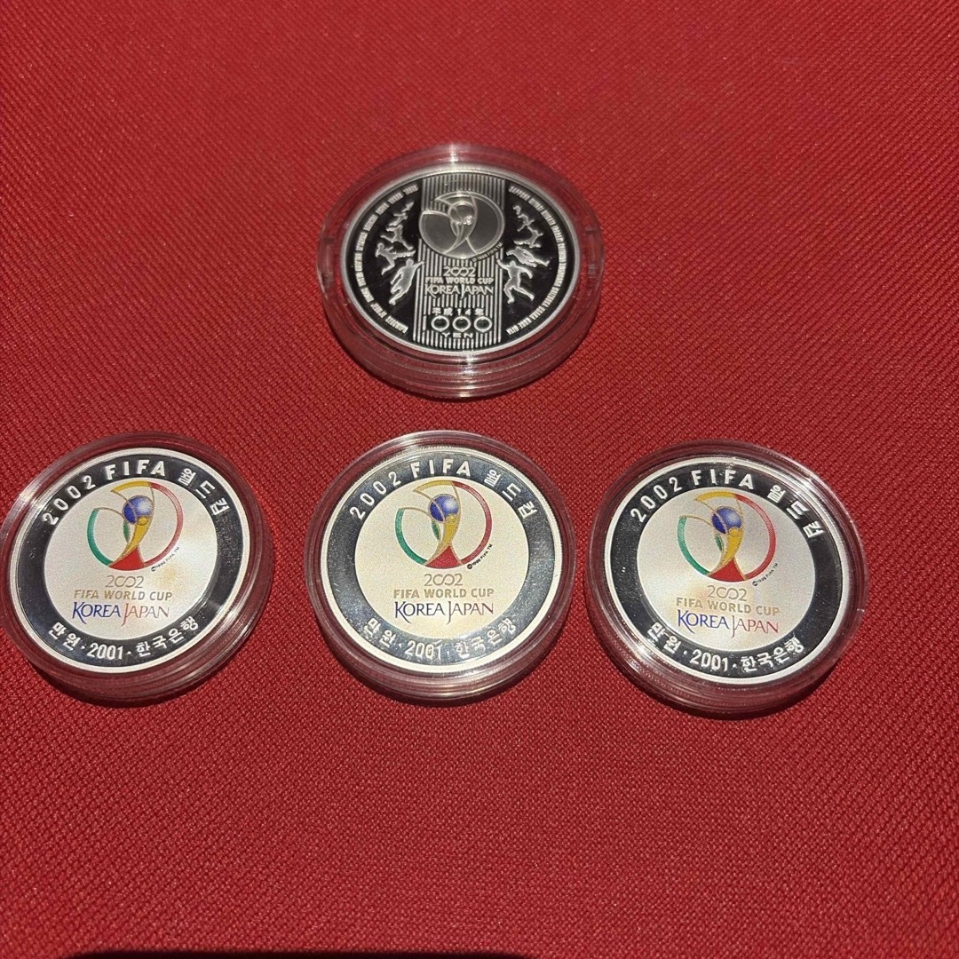 2002 FIFA ワールドカップ記念 千円銀貨 4枚セット 純銀の通販 by