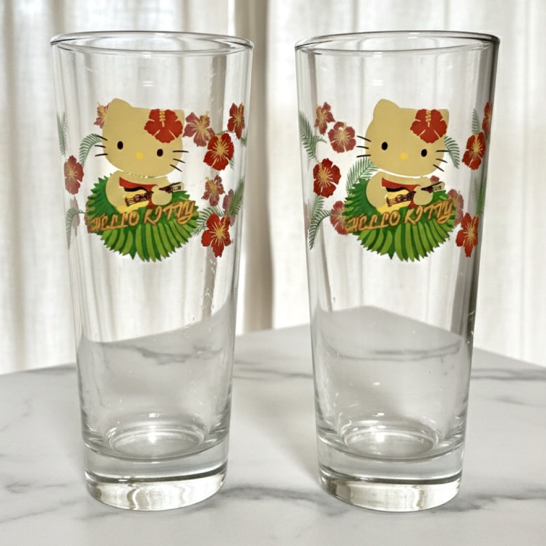 サンリオ - 日焼けキティちゃん グラスセット ガングロキティ 平成