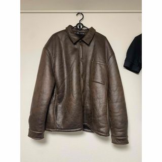 ZARA - ZARA MAN 合皮 レザージャケット MA-1の通販 by my treasures