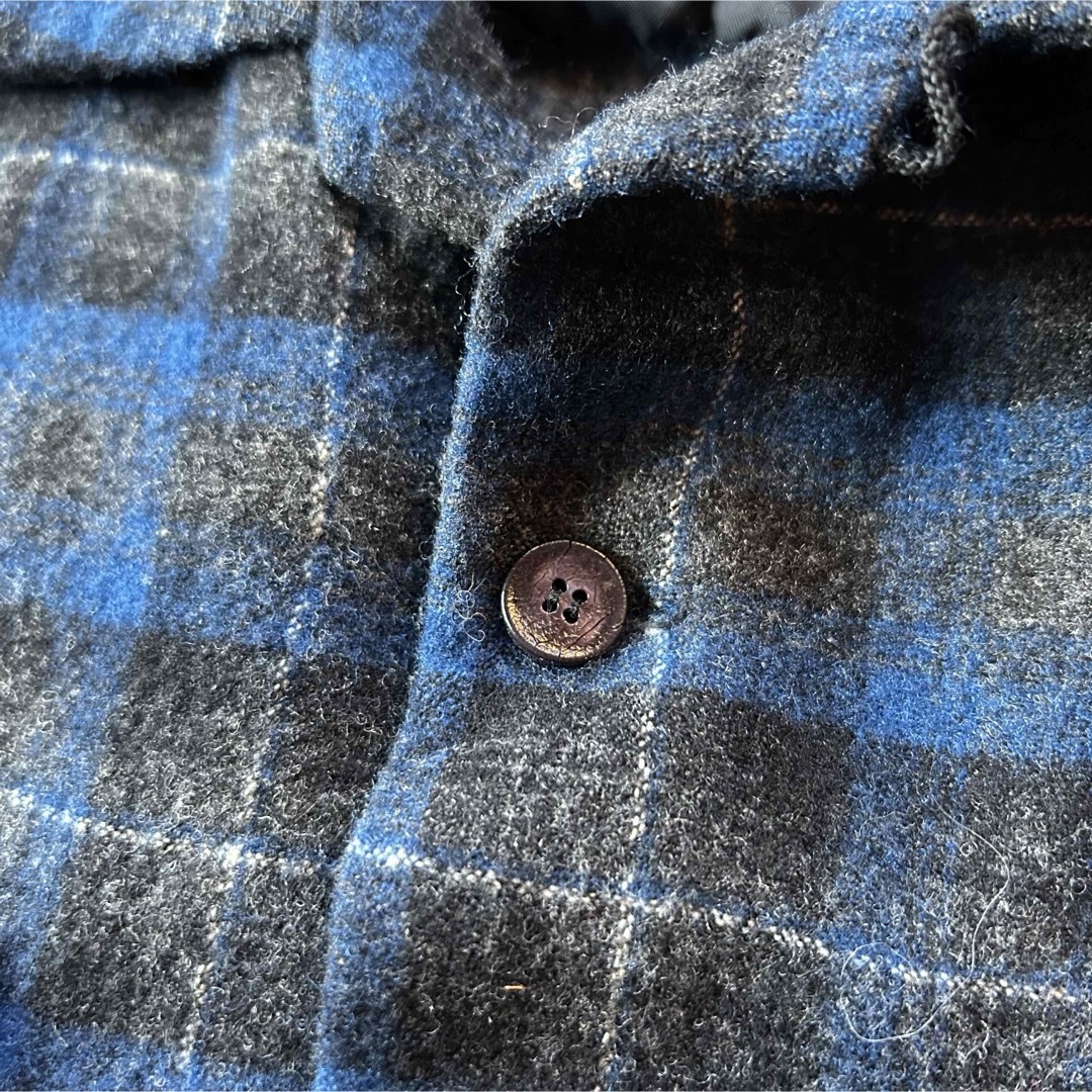 PENDLETON - 50s ペンドルトン ボードシャツ/ウールシャツ M ブルー