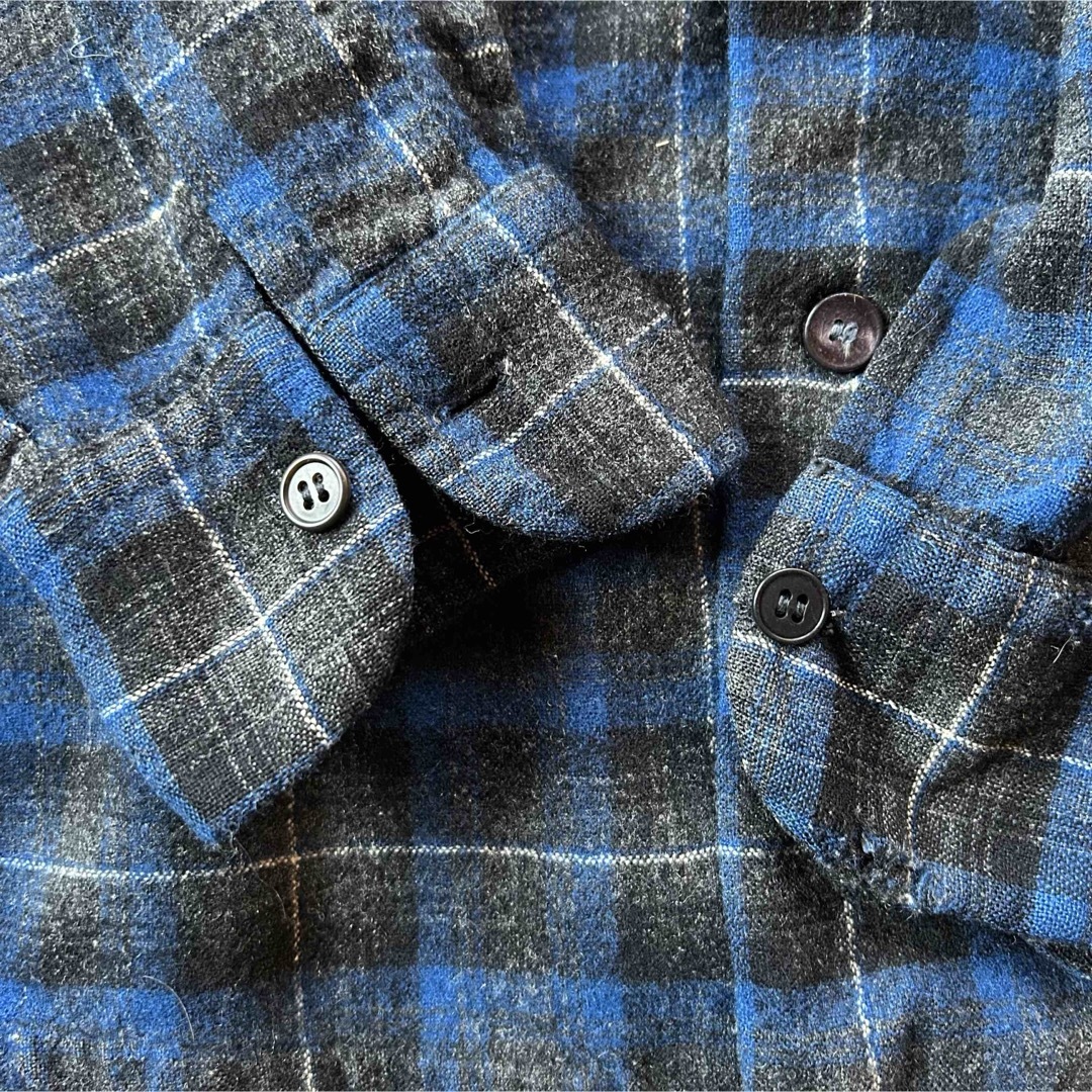 PENDLETON - 50s ペンドルトン ボードシャツ/ウールシャツ M ブルー
