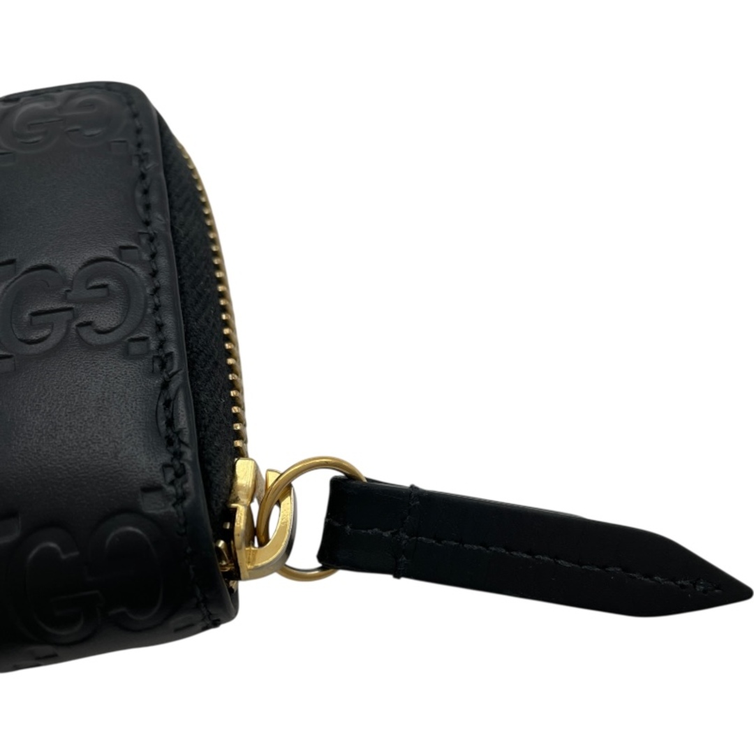 GUCCI - グッチ GUCCI グッチシマコインケース 447939 ブラック