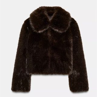 ZARA - ZARA フェイクファーフード付きジャケットの通販 by milktea's