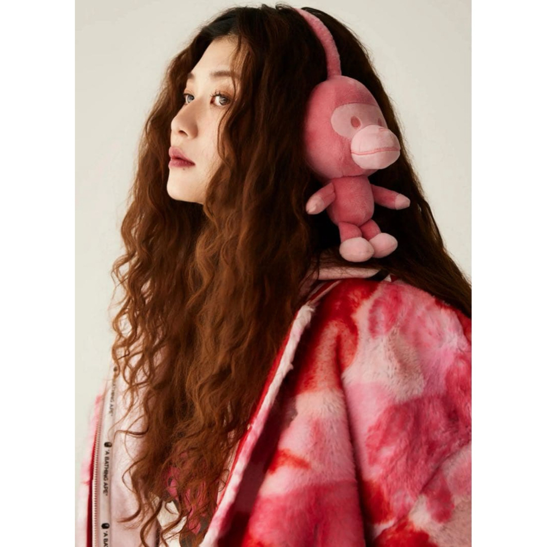 A BATHING APE - BAPE BABY MILO EAR MUFFS PINkの通販 by Power｜ア