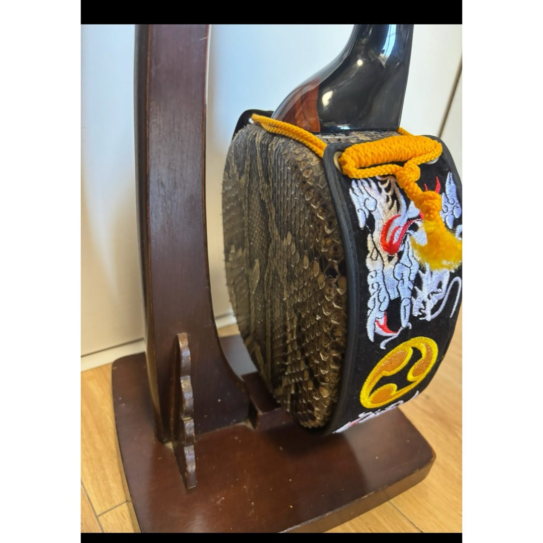 沖縄三線 マカビ型 八重山黒木 472グラム