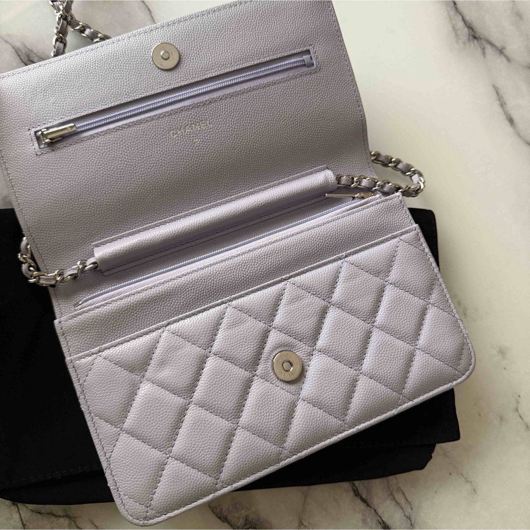 CHANEL - CHANELシャネル クラシック チェーンウォレット キャビア