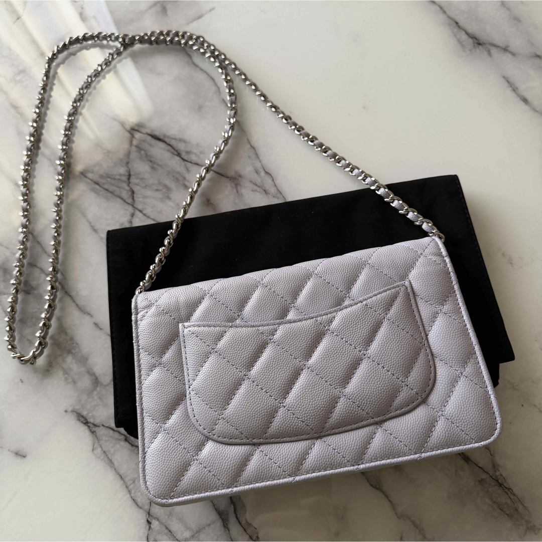 CHANEL - CHANELシャネル クラシック チェーンウォレット キャビア