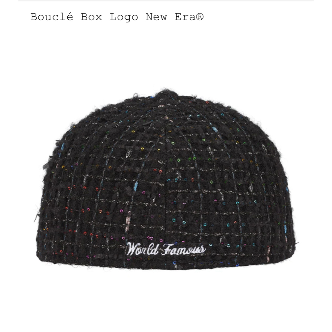 Supreme - supreme Bouclé Box Logo New Era 黒 7 3/8の通販 by