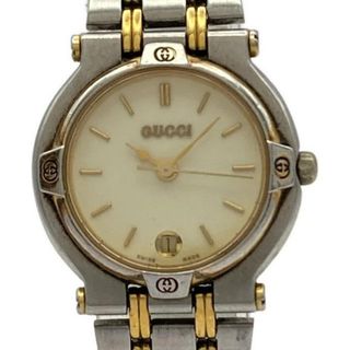 GUCCI - GUCCI(グッチ) 腕時計 - 9000L レディース アイボリーの通販
