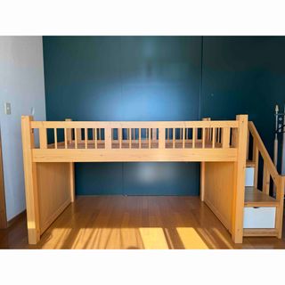 MUJI (無印良品) - 無印 パイン材ミドルベッドの通販 by ohana｜ムジル
