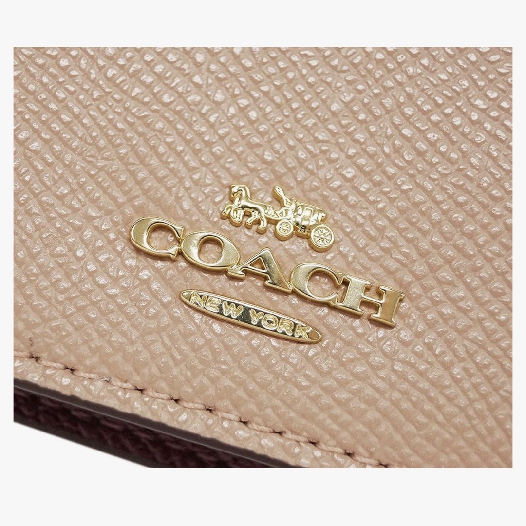 COACH - COACH ベージュ 二つ折り名刺入れ コーチの通販 by maru's