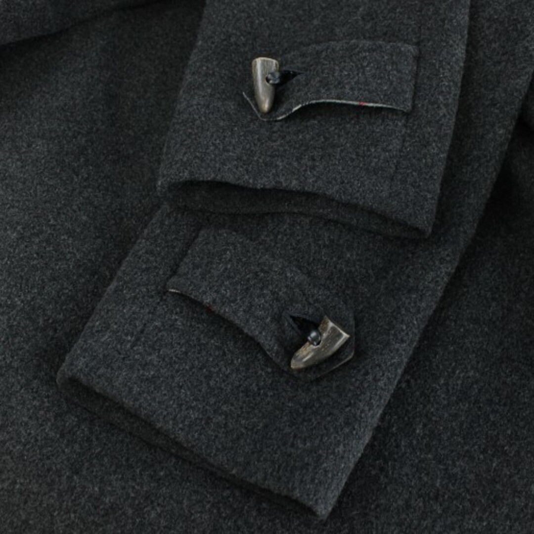 バーバリー ロンドン ダッフルコート ロング丈 ウール S グレー