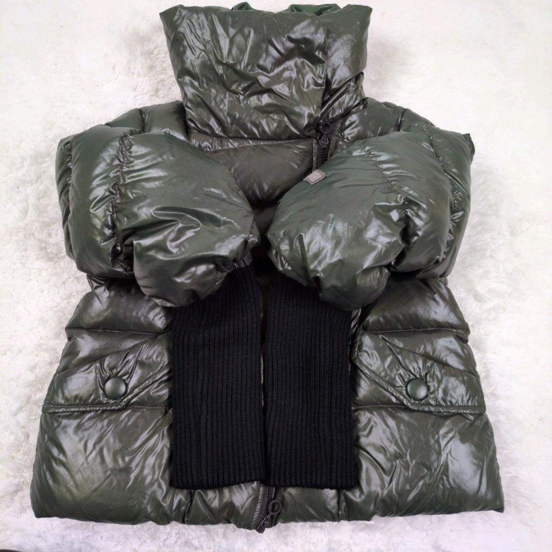 TATRAS - TATRAS ショート丈 リブダウンジャケット 切替 ニット ダウン