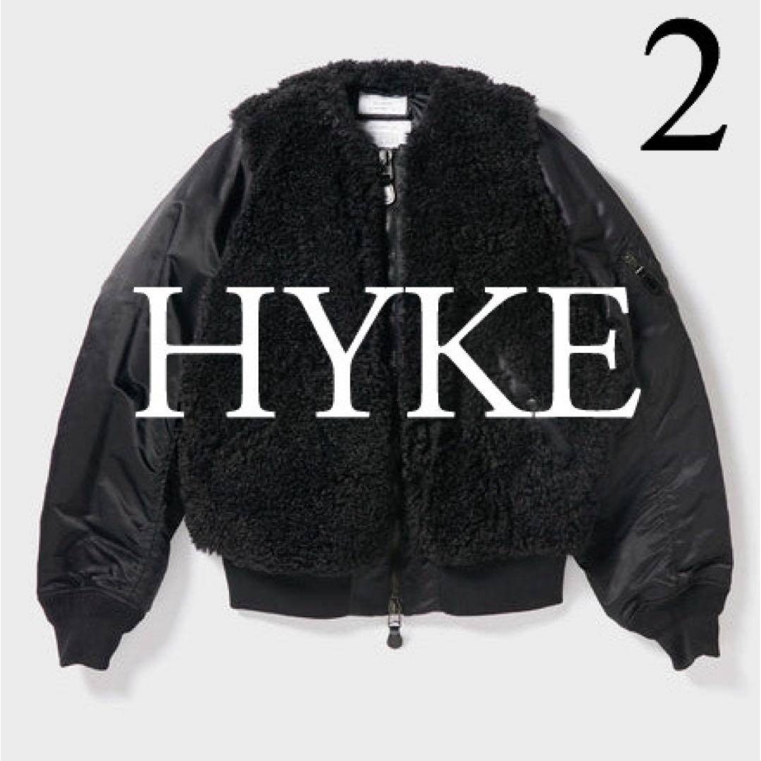HYKE - HYKE FAUX SHEARLING TYPE MA-1 ファー ハイクの通販 by 値下げ