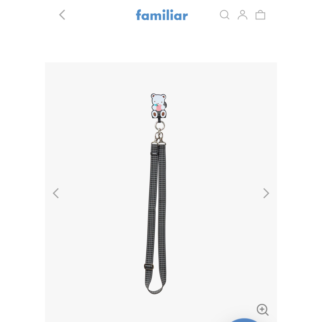 familiar - ファミリア スマホショルダーの通販 by m's shop
