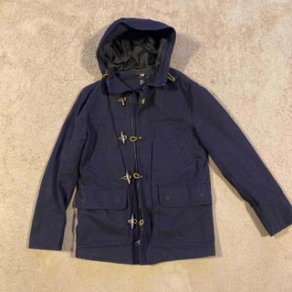 バーバリー ロンドン ダッフルコート ロング丈 ウール S グレー