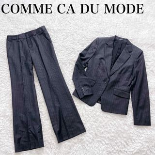 COMME CA DU MODE - コムサデモード 黒 パンツスーツ 【11号】の通販