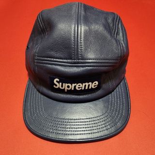 Supreme - supreme 2013ss Leather Camp Cap red の通販 by しょー's