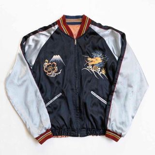 LONSDALE ロンズデール スカジャン 刺繍 イーグル ドラゴン ベロアの