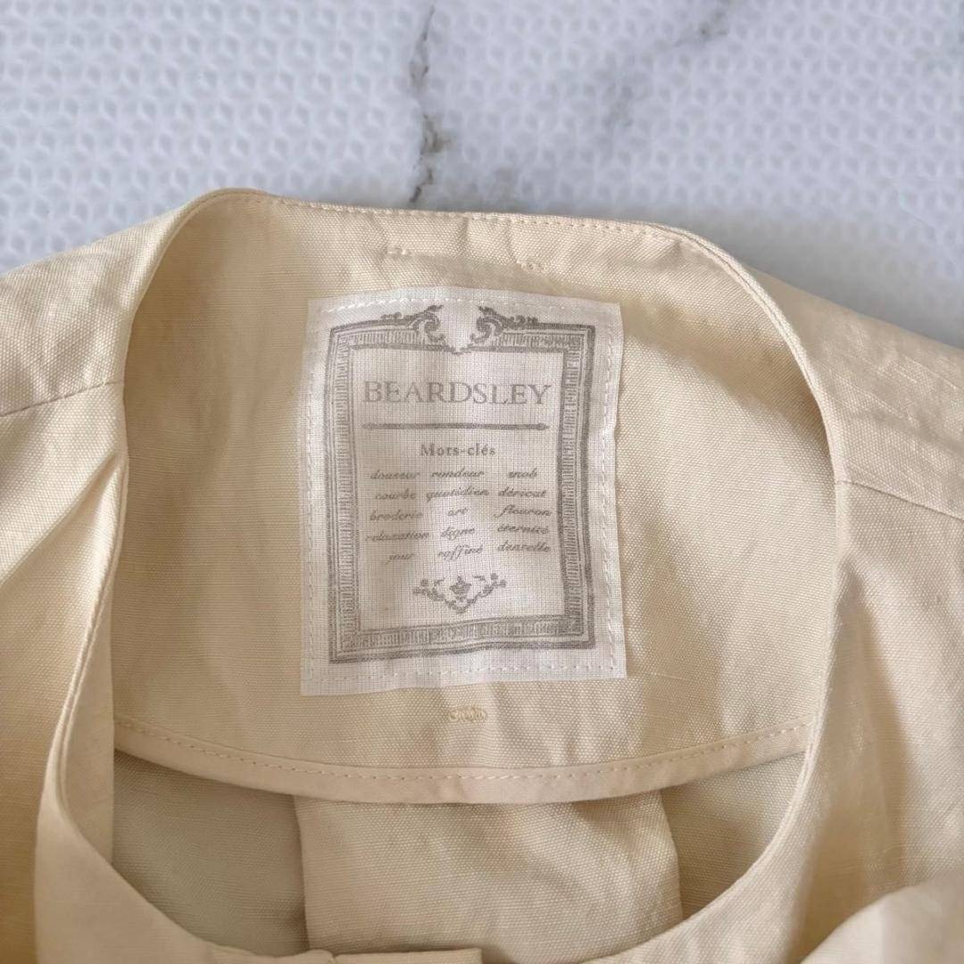 BEARDSLEY - BEARDSLEY リネンポリバルーン袖コート オフホワイト