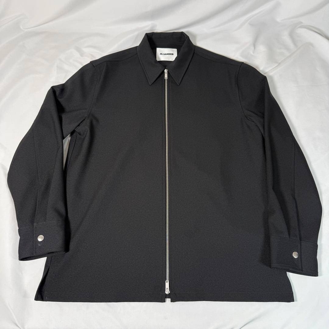 JIL SANDER - 【定価15万】JIL SANDER SHIRT50 ジップシャツ ブラック