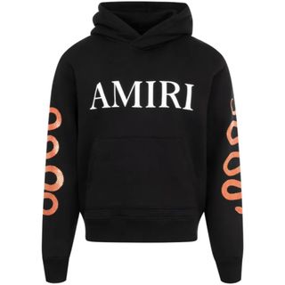 AMIRI - アミリ バンダナ柄 ブリーチ プルオーバーパーカー ブラック S